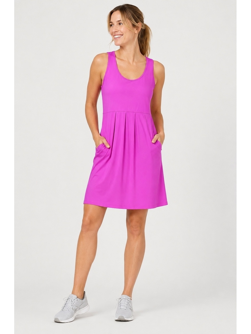 Columbia Omni-Shade Women’s Pink Sleeveless Dress UPF Sun Protection Small